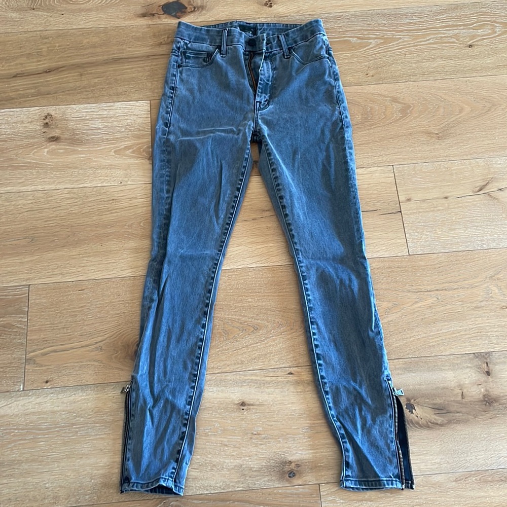Mother high waisted looker ankle zip. Wash: shadows and light - Picture 3 of 4